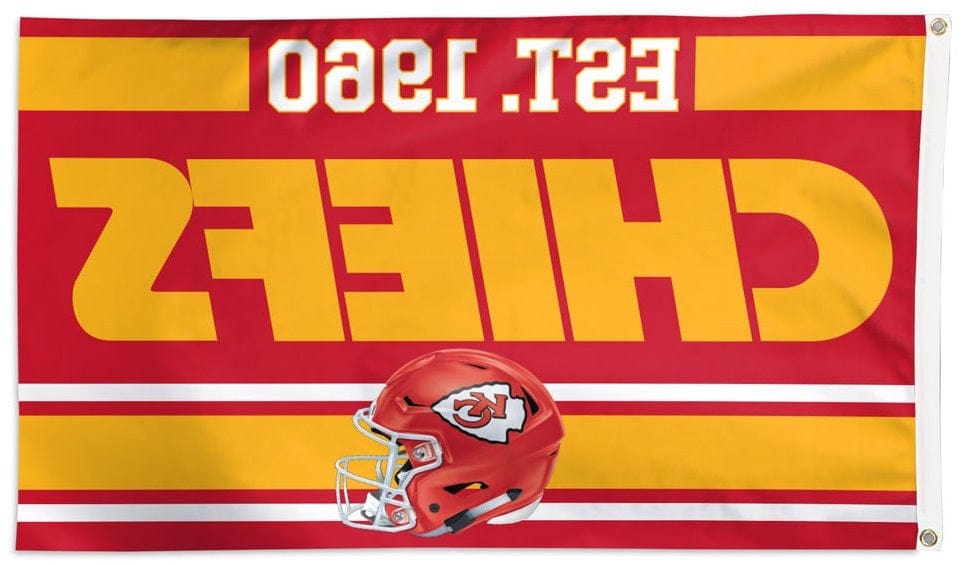 Kansas City Chiefs Flag 3x5 Est 1960