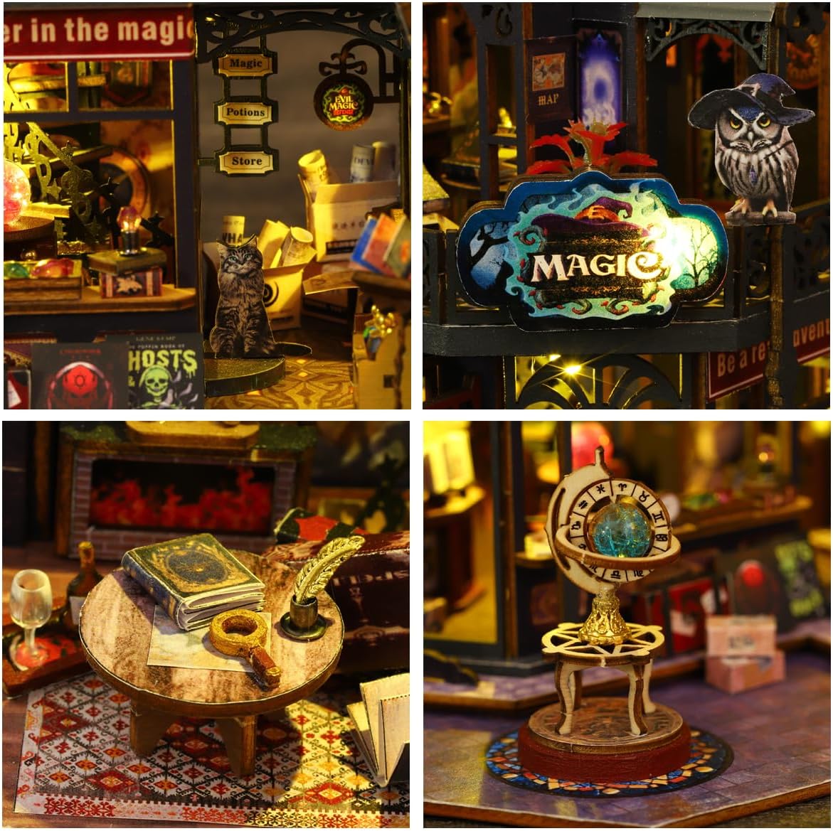 Miniature Wizardi Roombox Kit - Holo Magic City Dollhouse Kit