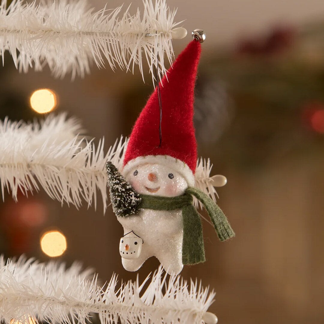 Stocking Cap Snowman Ornament 5.25&#x22;