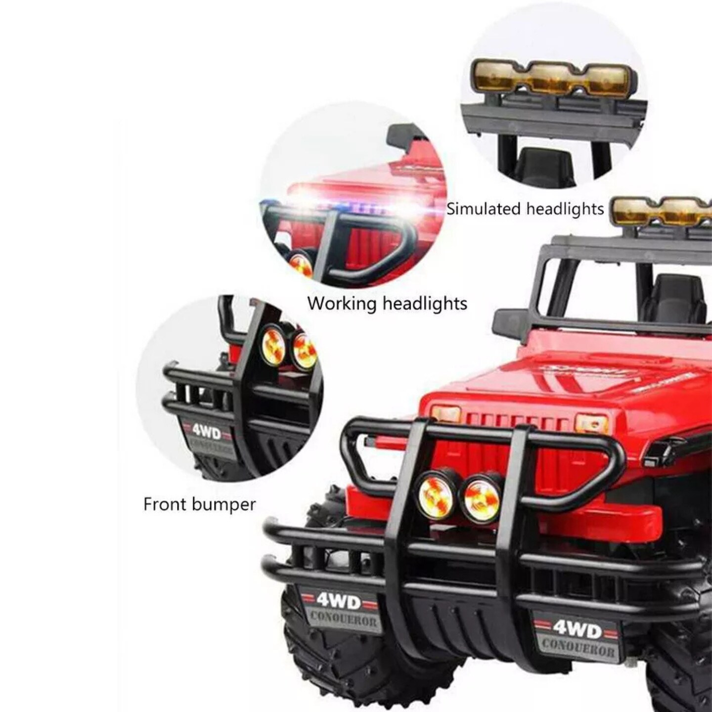 Kitcheniva 1:16 RC Car Remote Control High Speed Off-Road Truck Kids Toy Gift
