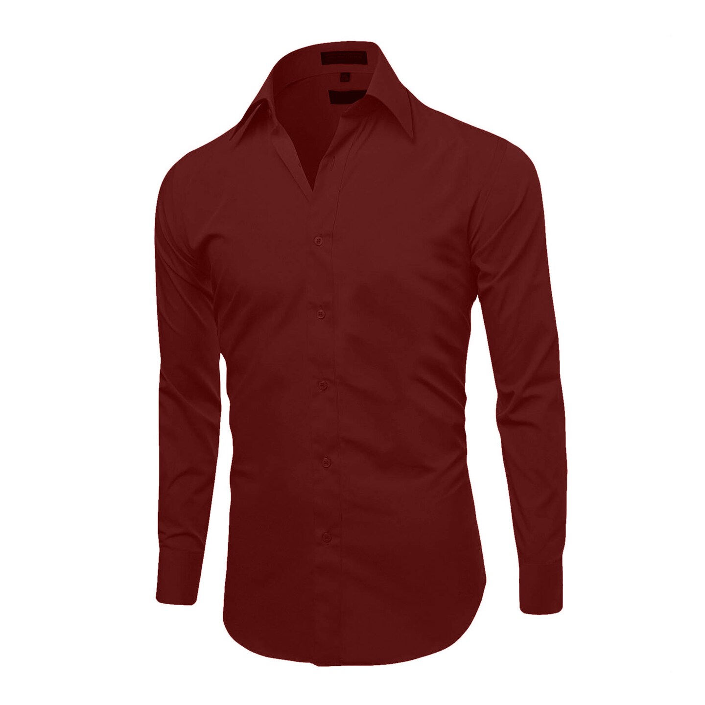 Burgundy Long Sleeve Everyday Shirt