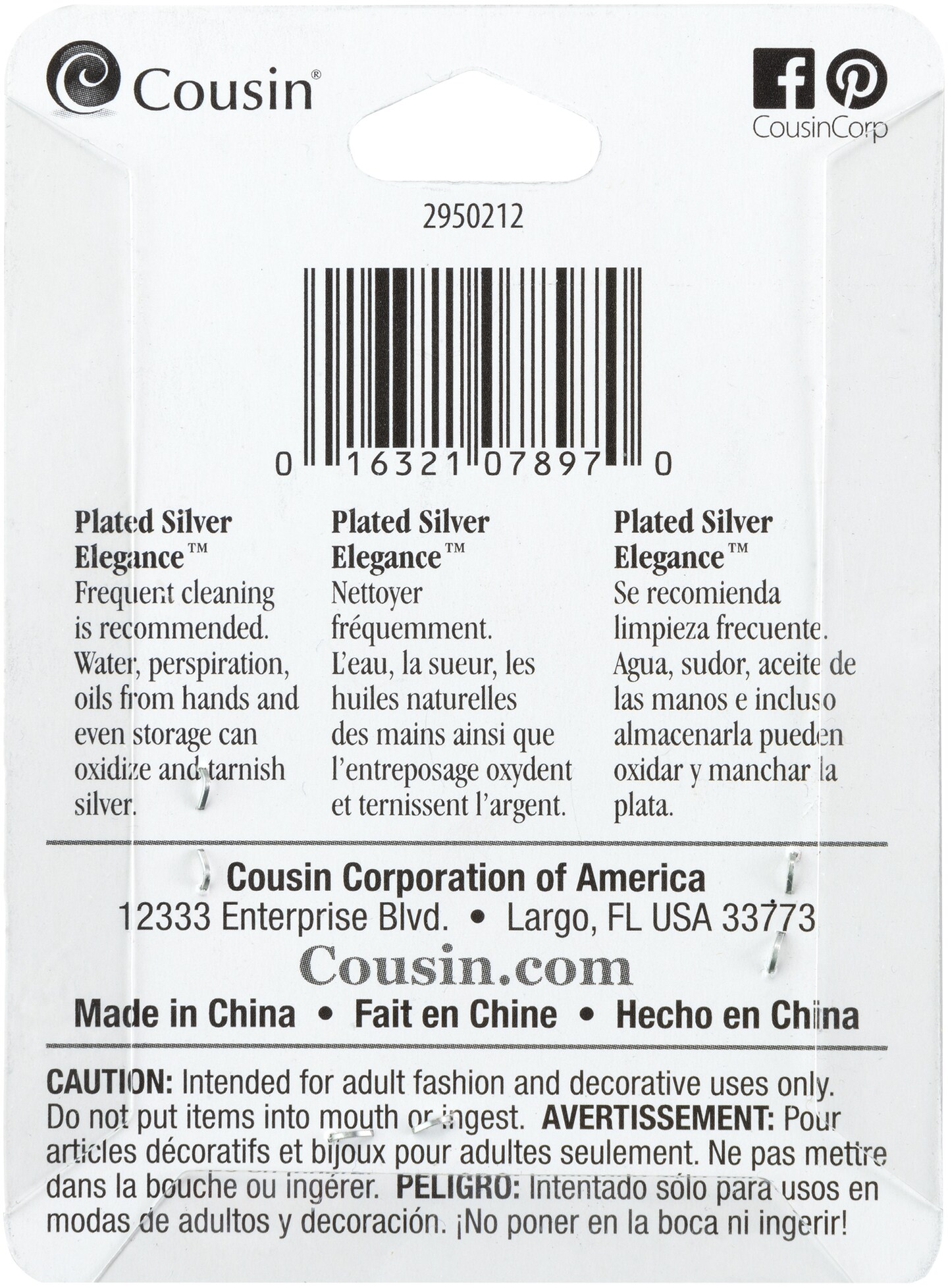 CousinDIY Plated Silver Elegance Metal Findings-Lever Earrings 6/Pkg