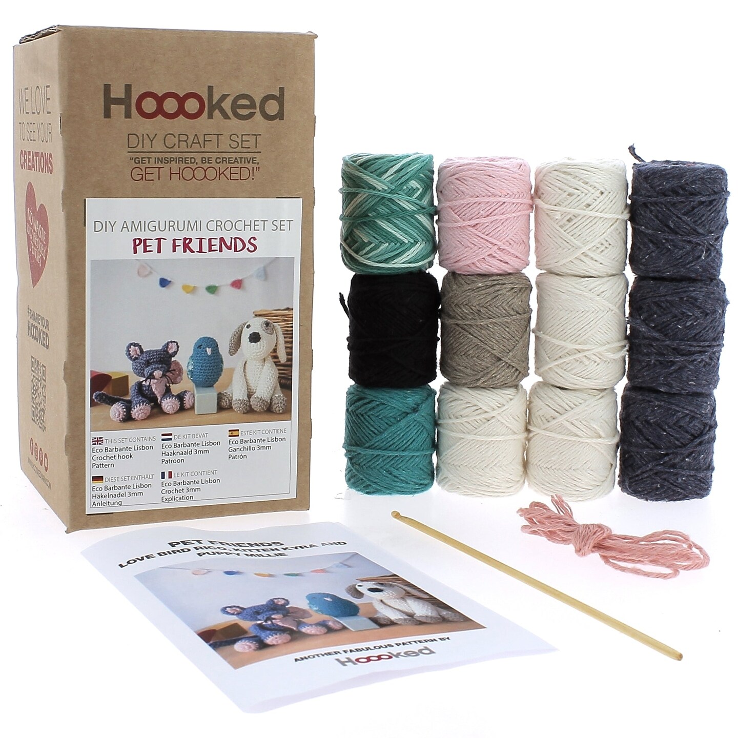 DIY Crochet Kit by Hoooked Pet Friends PAK349