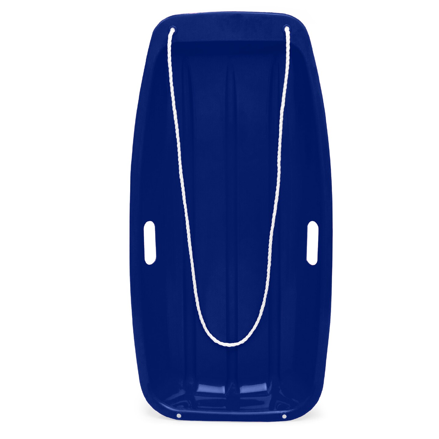 Best Choice Products 35in Kids Outdoor Plastic Sport Toboggan Winter Snow Sled Board w/ Pull Rope, 2 Handles
