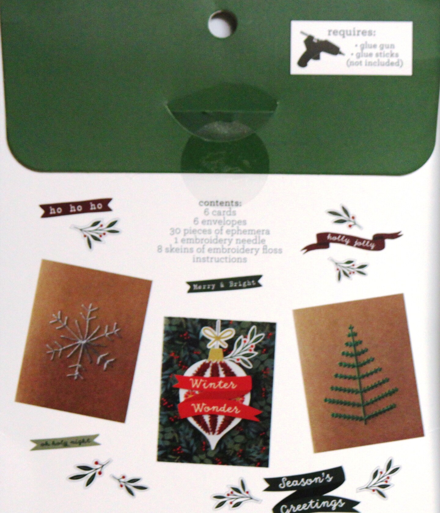 DCWV Christmas Stitching Card Kit