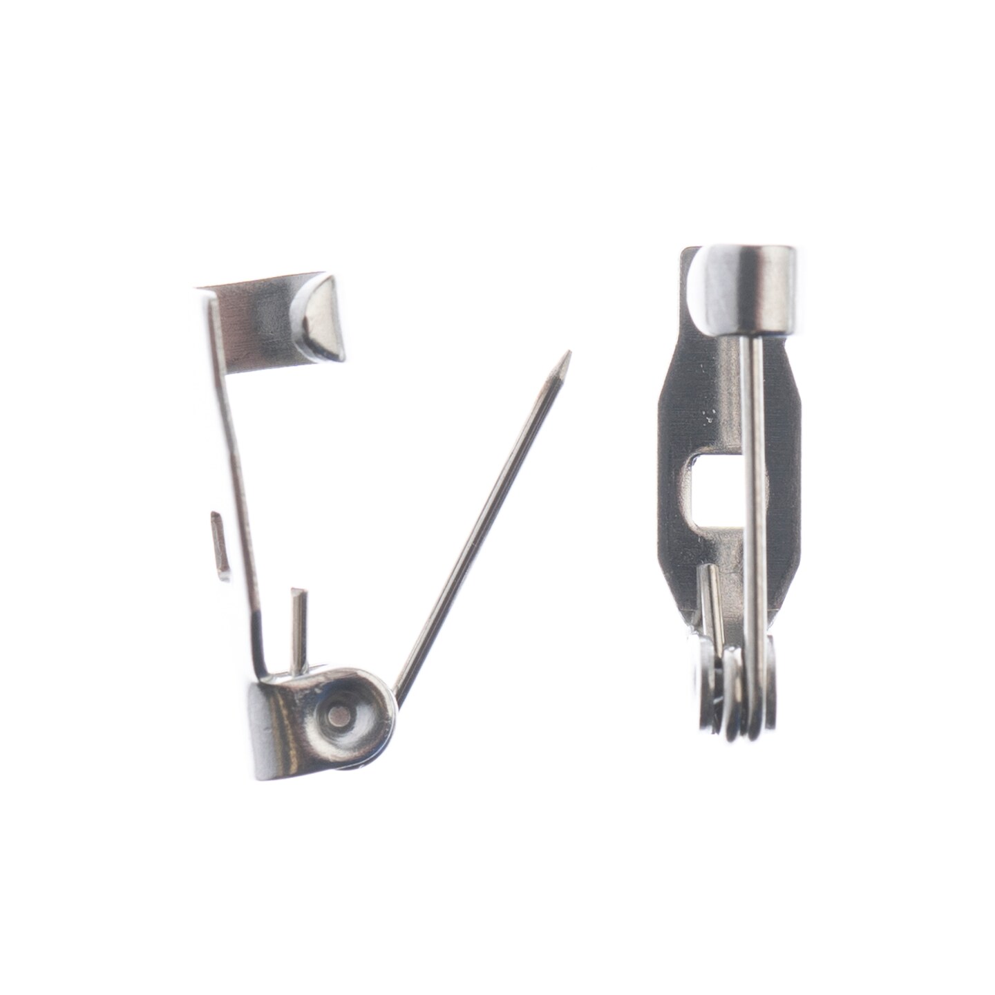 John Bead Stainless Steel Silver Bar Pins