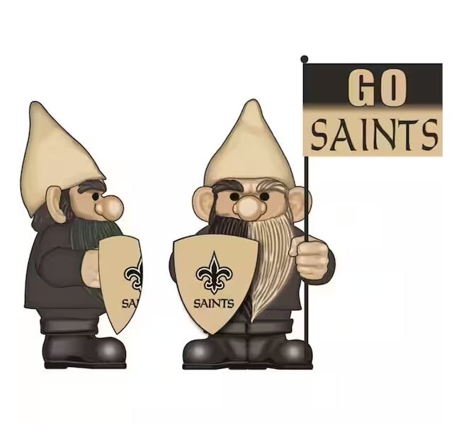 New Orleans Saints Gnome with Flag