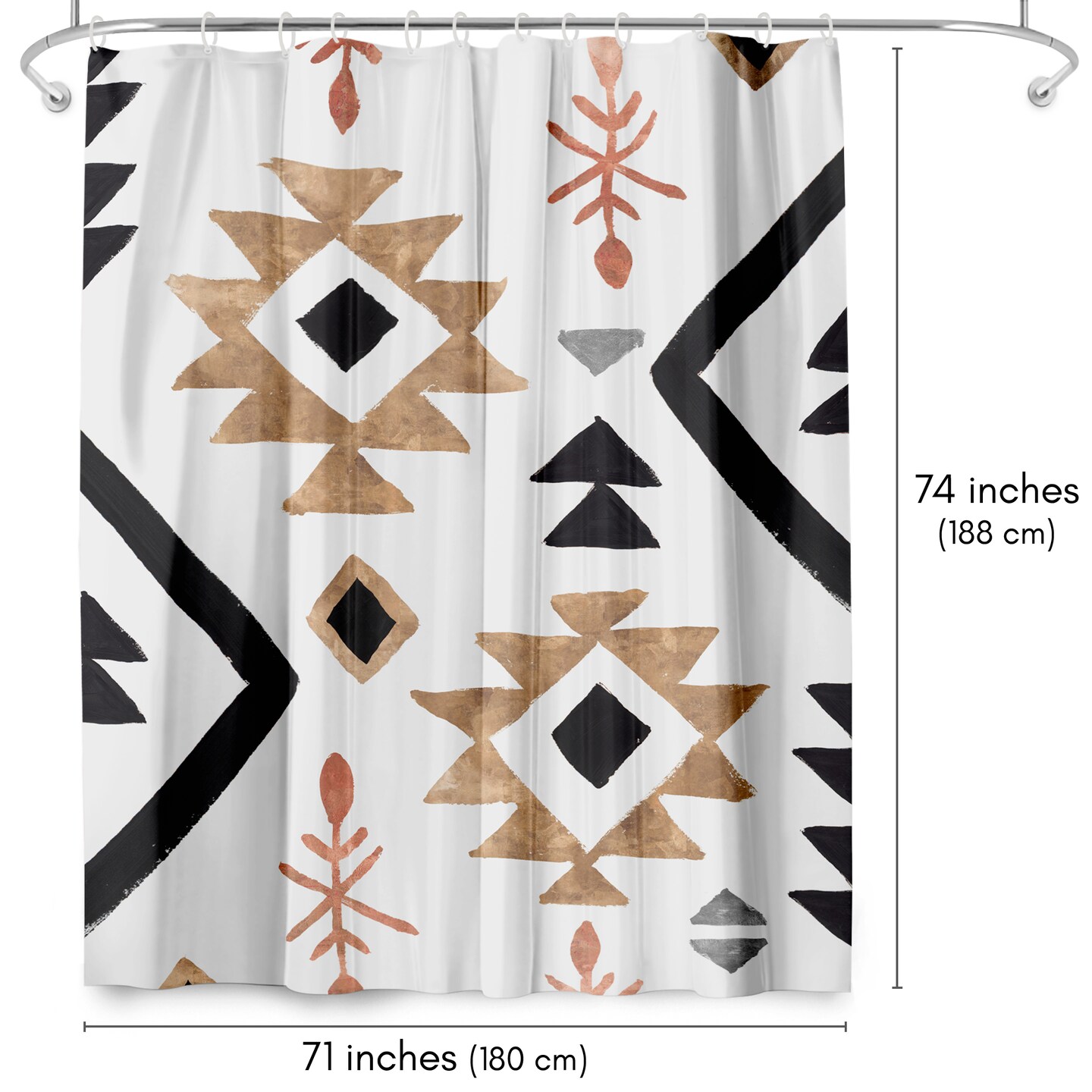 Rhythemics I by PI Creative Art Shower Curtain 71&#x22; x 74&#x22;