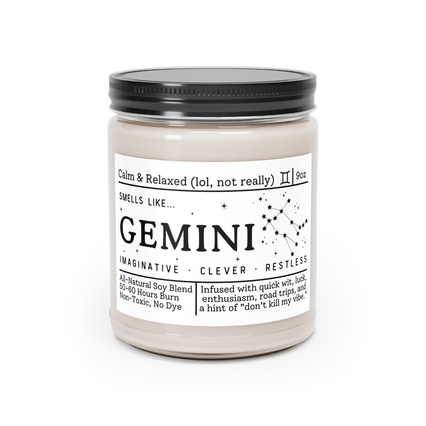 Gemini Candle - Smells Like Gemini Zodiac Candle 346172401749458944
