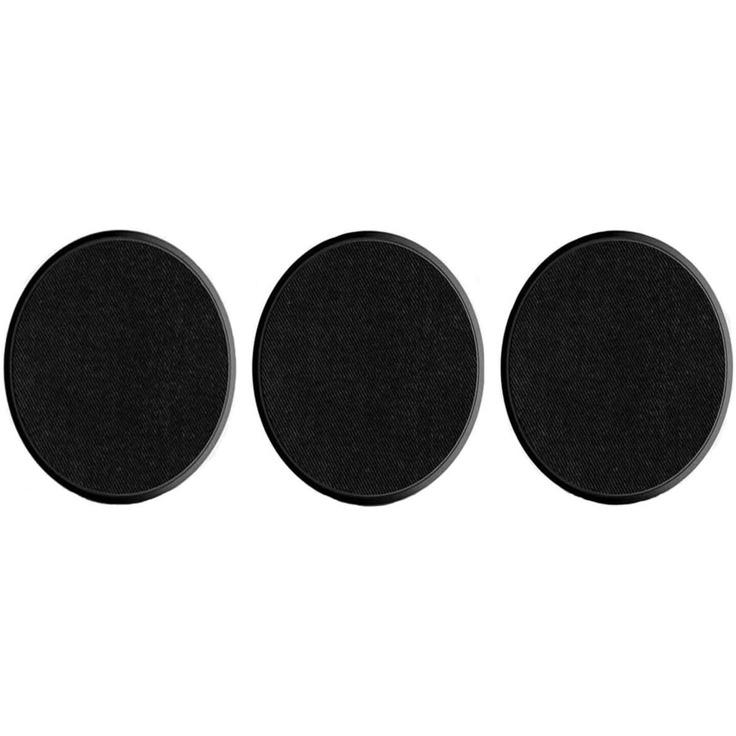 Eyebloc 3-Pack Universal Reusable Webcam Cover for All Devices, Safe Screen Closure, Strong Nano Suction & No Residue, Camera Block for Phones, Laptops & Webcams, Black