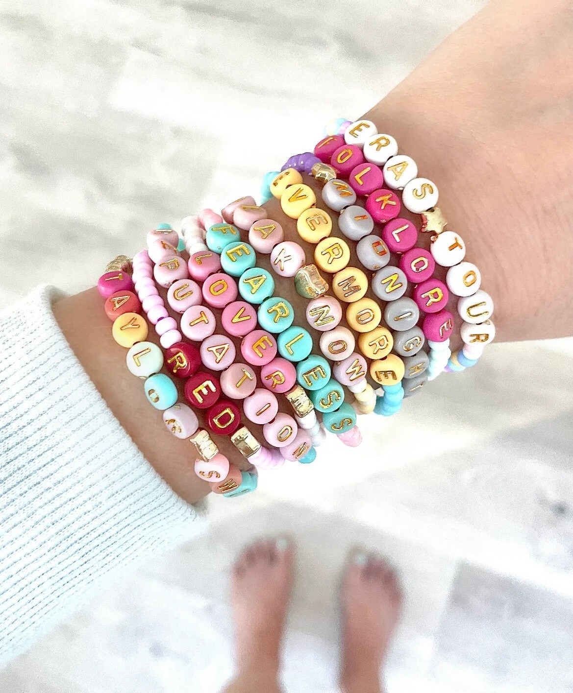 10 Pack Taylor Swift Bracelets, Eras Tour Bracelets, Taylor