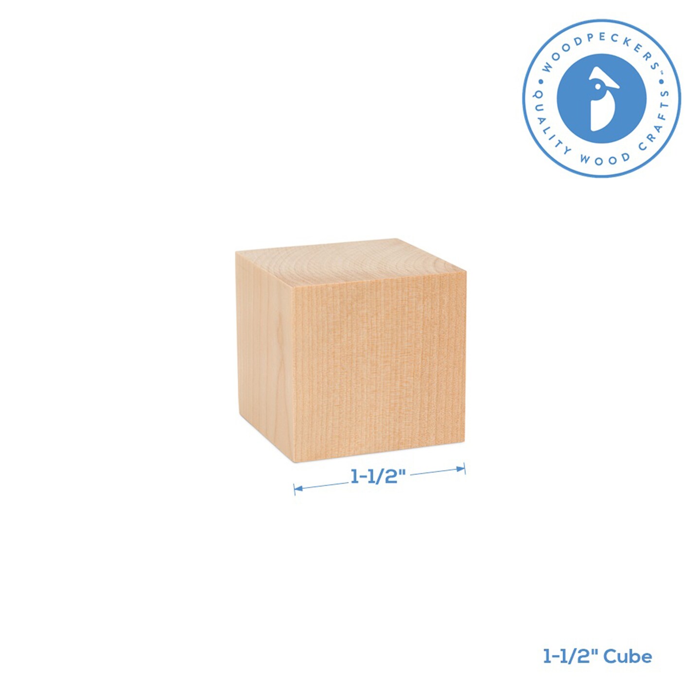Wood Craft Cubes, Multiple Sizes, Small Blocks, Crafts &#x26; D&#xE9;cor | Woodpeckers