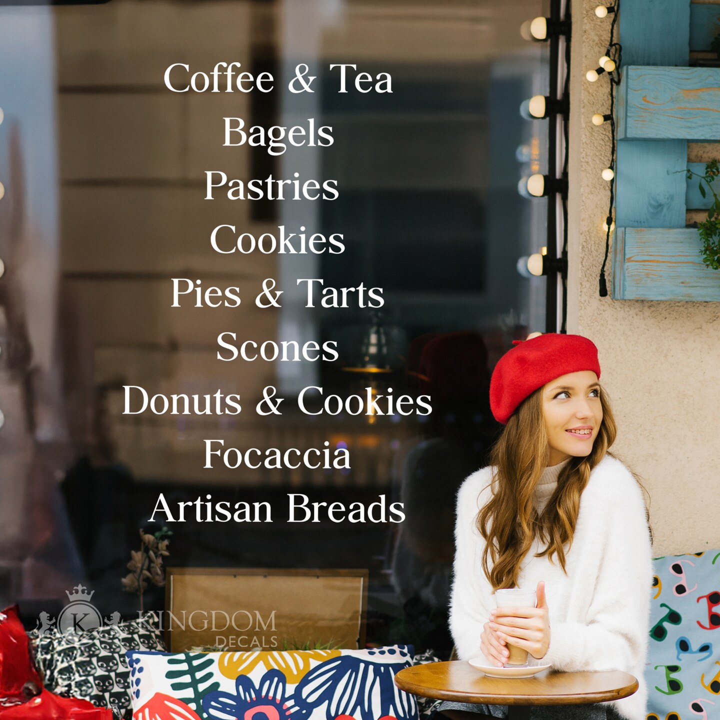 Business Window Decal | Custom Business Decal, Personalized Vinyl Services List, Storefront Decals, Business Decal Salon, Spa, Restaurant