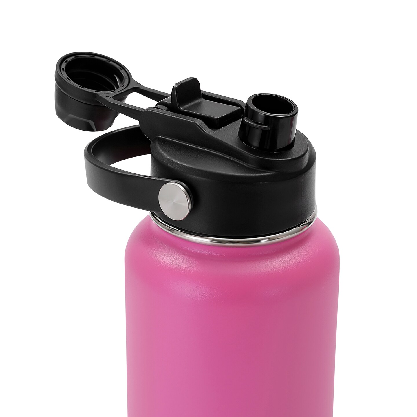 Makerflo 32 oz Hydro Powder Coated Water Bottle with 2-in-1 Lid | Craft-Ready for DIY Gifts & Personalization (Laser Engravable, UV DTF, Epoxy, Vinyl) - Not for sublimation and DTF