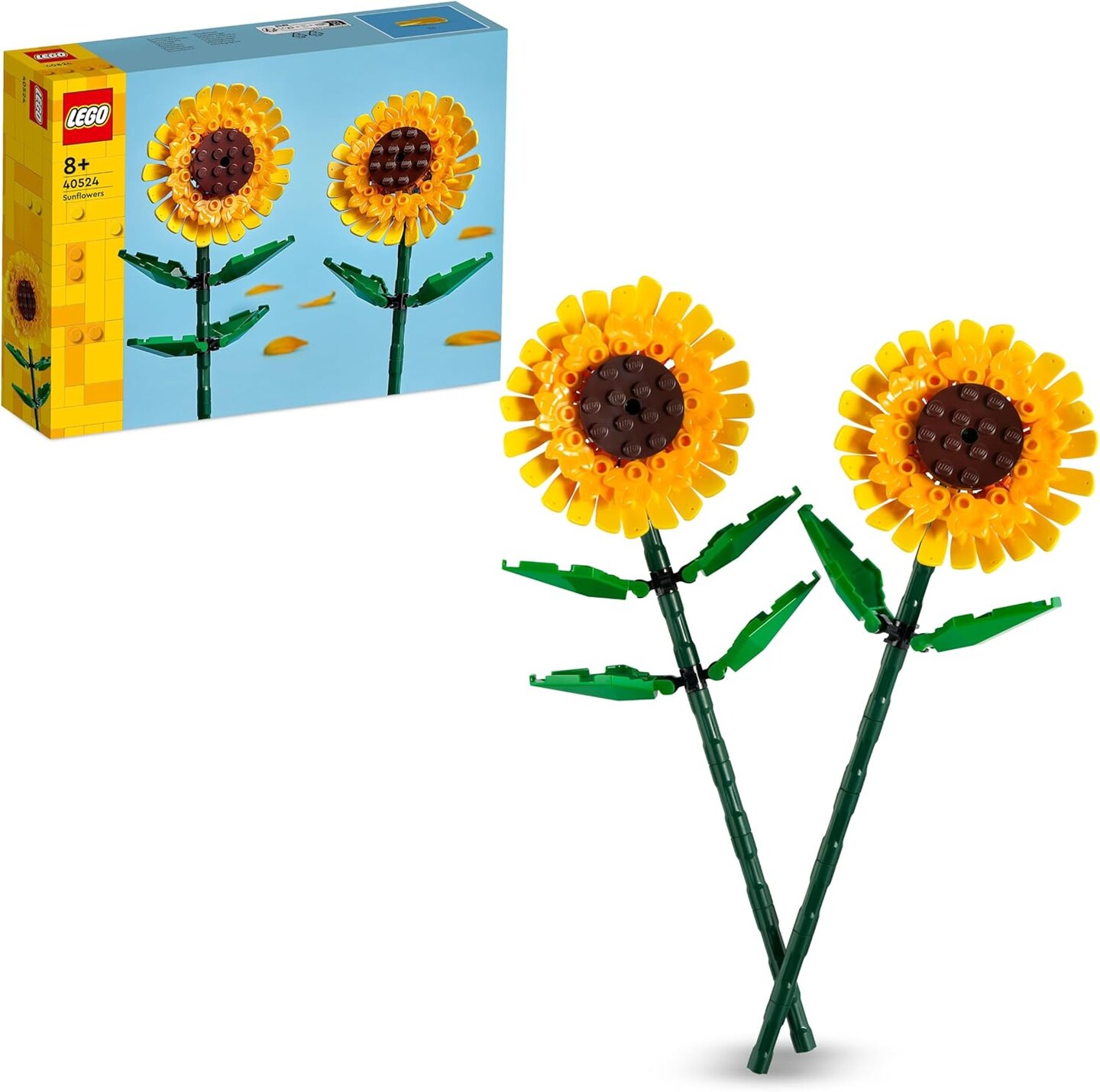 Sunflowers - Building Toy for Kids, Girls &#x26; Boys Ages 8+ - Artificial Sunflowers for Home Decor &#x26; Display - Stocking Stuffer and Gift Idea for Christmas - 40524