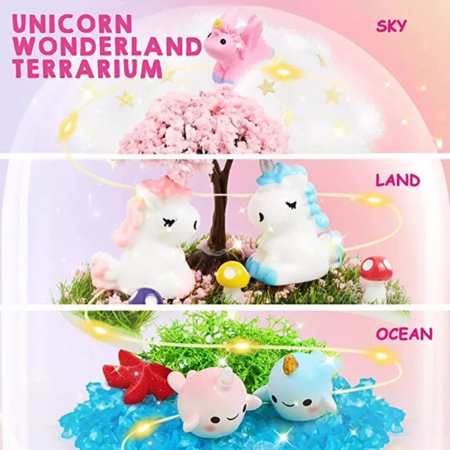 Kitcheniva Unicorn Night Light Crafts for Kids Christmas Gift DIY Kits