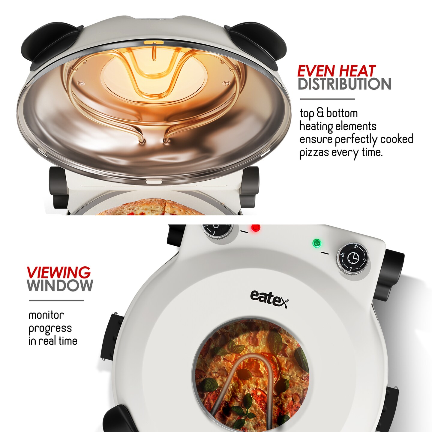 Eatex 12 Inch Countertop Pizza Oven