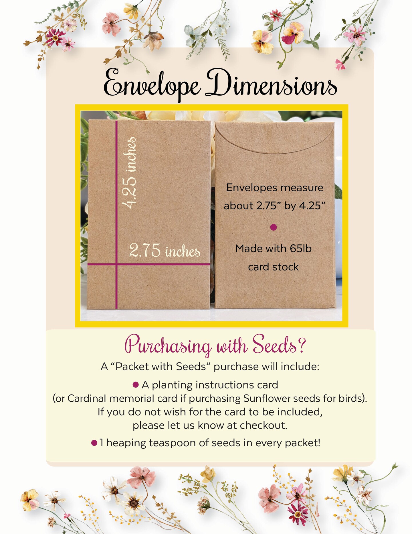 Personalized Baby Shower Seed Packet Favor, Custom Baby in Bloom Theme, Rustic Shower Keepsake, Set of 25 product 5
