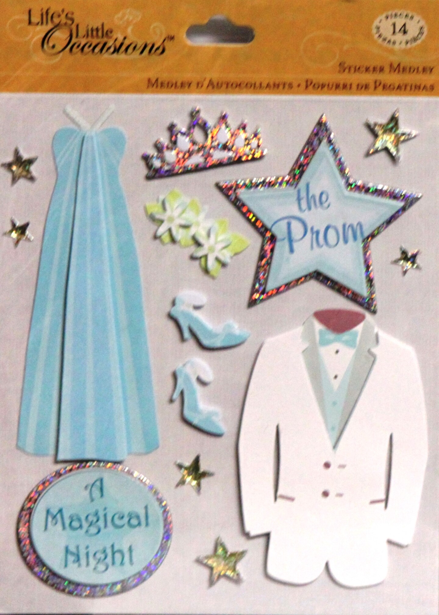 K &#x26; Company Life&#x27;s Little Occasions Prom Dimensional Sticker Medley