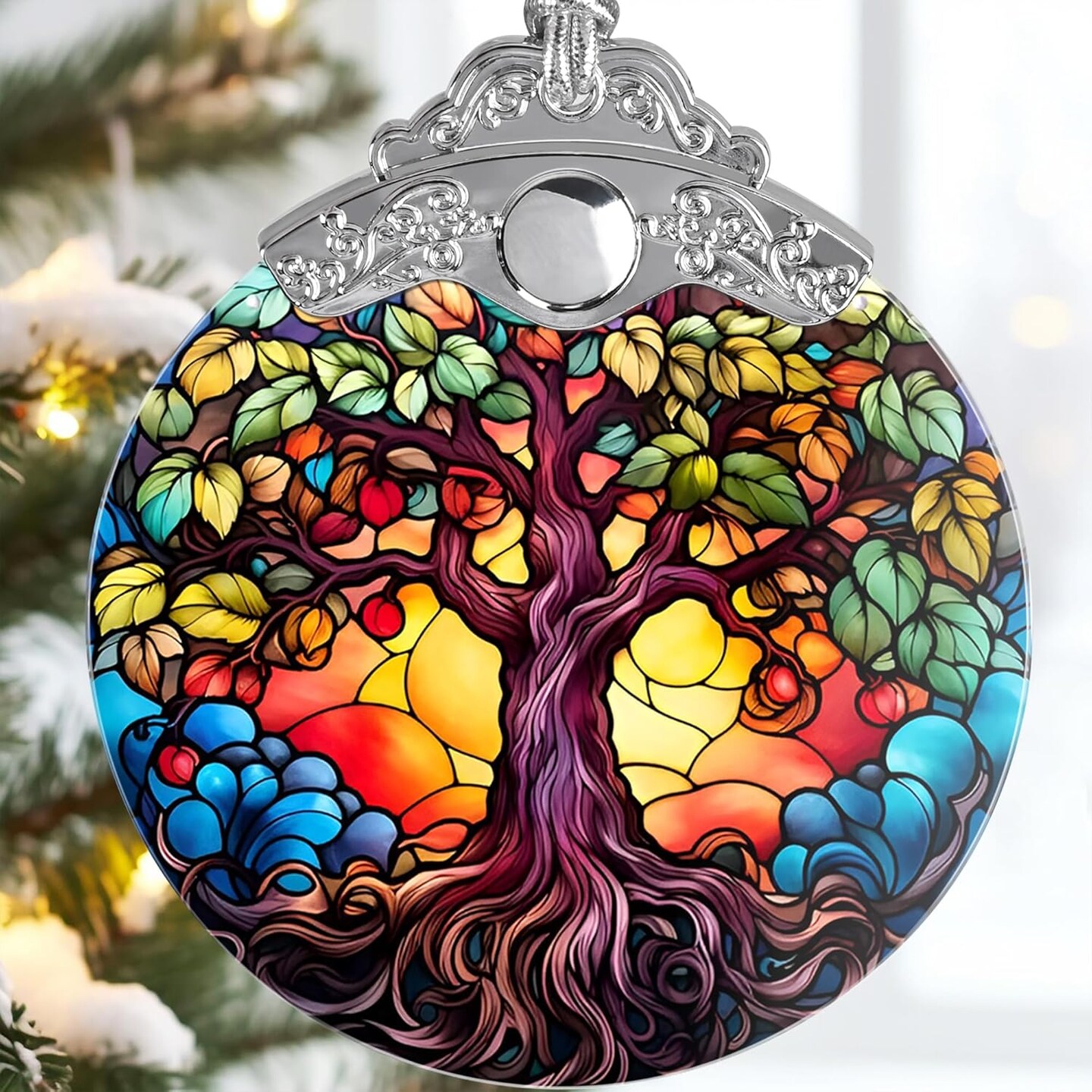 Tree of Life Ornament - Jocidea Tree of Life Christmas Ornament - Tree of Life Decor Gift - Holiday Keepsake - Stocking Stuffer - Tree of Life Gifts