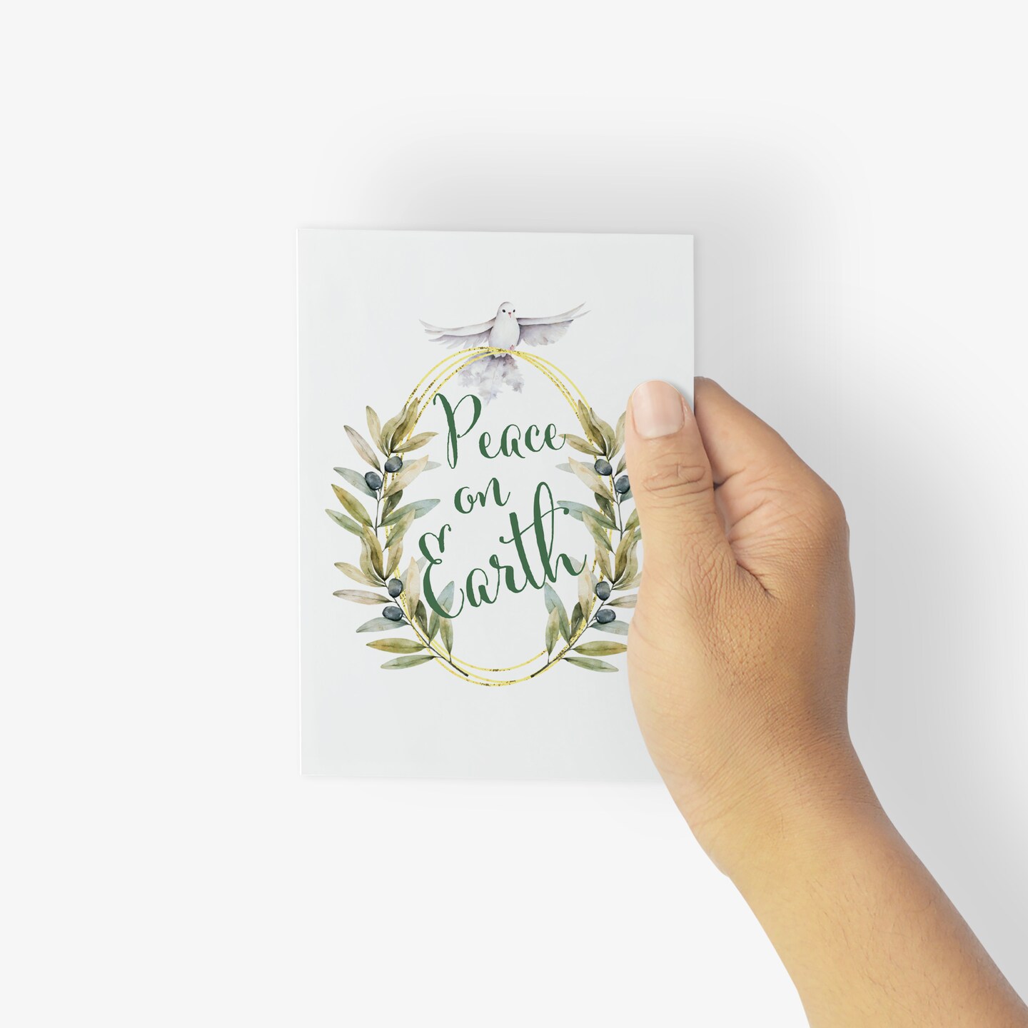 Peace on Earth Christmas Cards - 24-Pack Holiday Greeting Cards with 6 Beautiful Dove Designs, Perfect for Sharing Peaceful Merry Christmas &#x26; Holiday Wishes, Blank Inside for Personalized Messages - Elegant and Serene Stationery Set