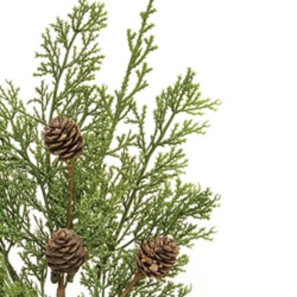14&#x22; Long Western Cedar and Pine-cone Pick with Flexible Stem