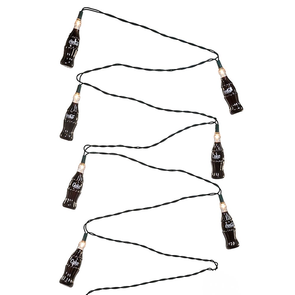 Kurt Adler 10-Light Plastic Coke Bottle Light Set
