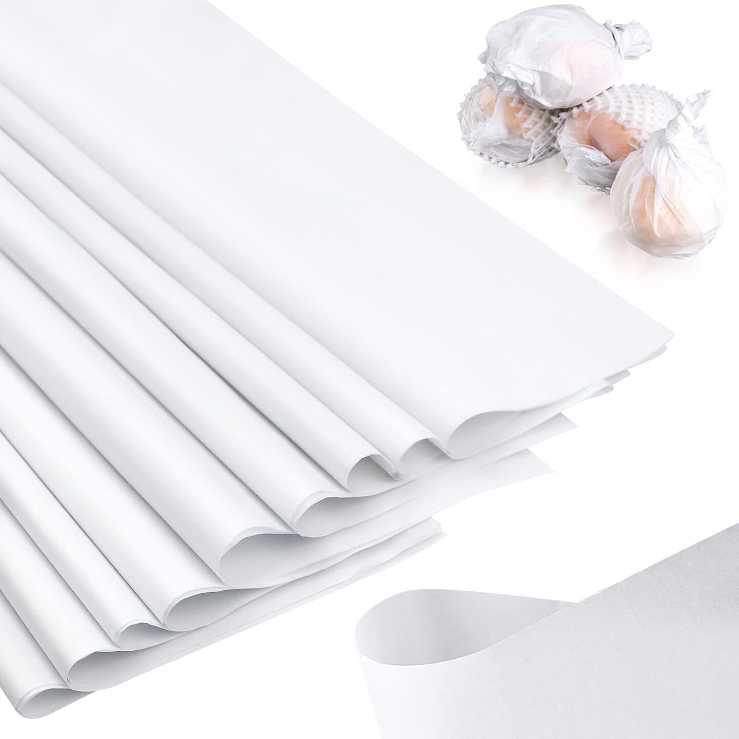 100 Sheets 20 X 30 Inch Acid Free Archival Tissue Paper Unbuffered No Acid Paper White No Lignin Free Packing Tissue Paper for Preserving Storage Textiles Present Wrap