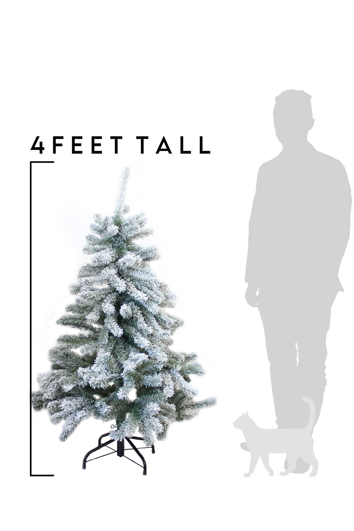 Perfect Holiday PVC Christmas Tree Snow Flocked