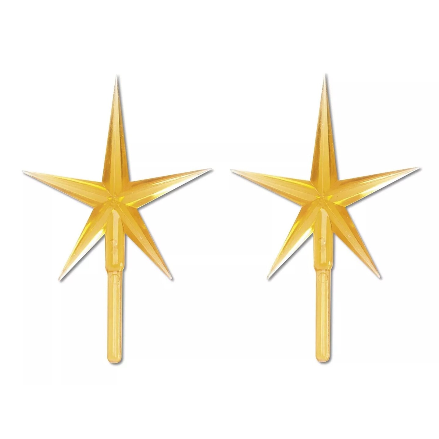 Kitcheniva Gold Stars For Ceramic Christmas Tree Decorations 2 Pcs