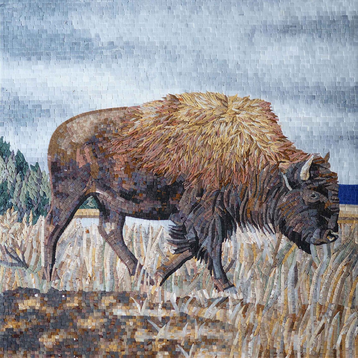 product name is Mosaic Animal Art - The Bull