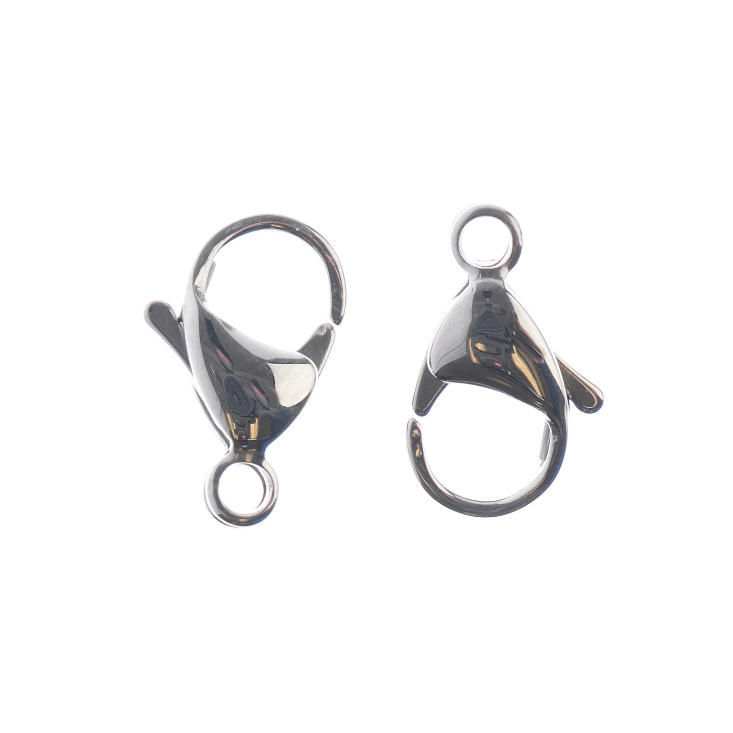 John Bead Stainless Steel Silver Lobster Clasps