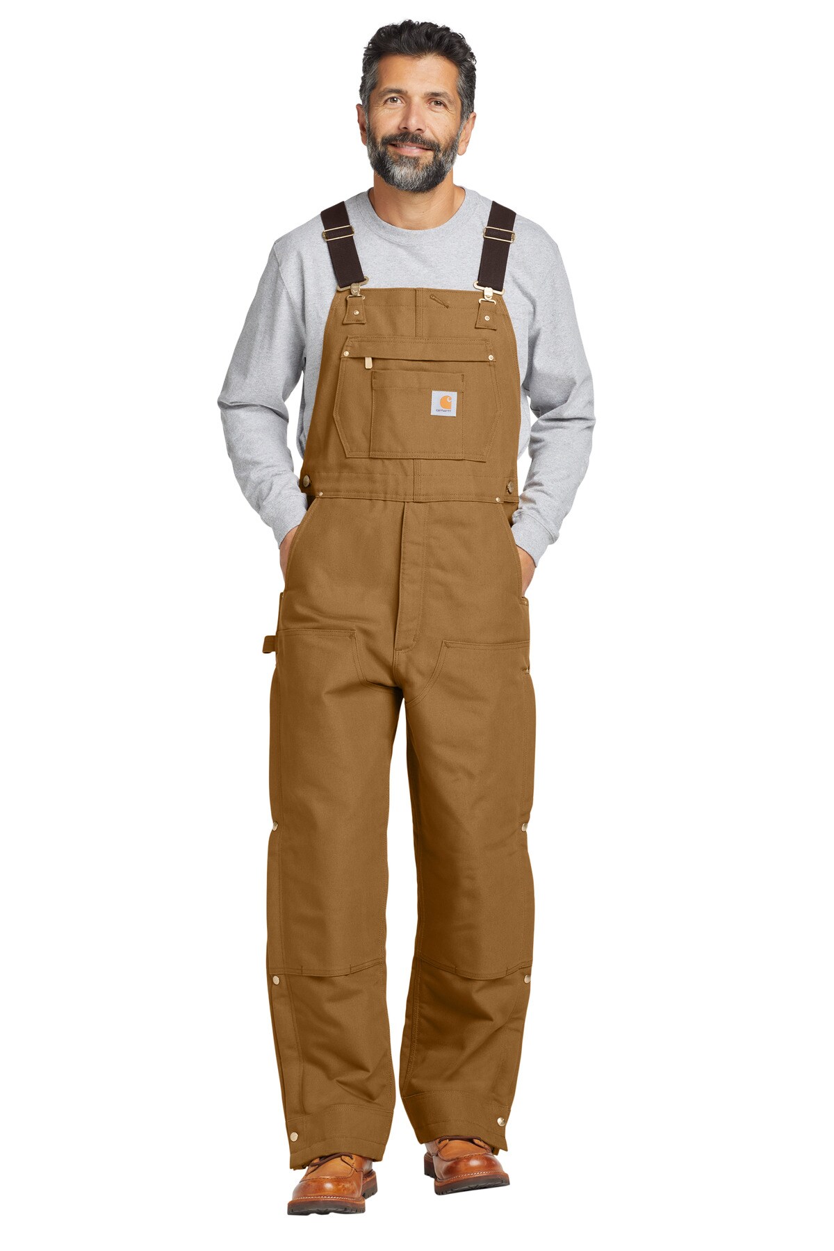 Carhartt&#xAE; Tall Firm Duck Insulated Bib Overalls