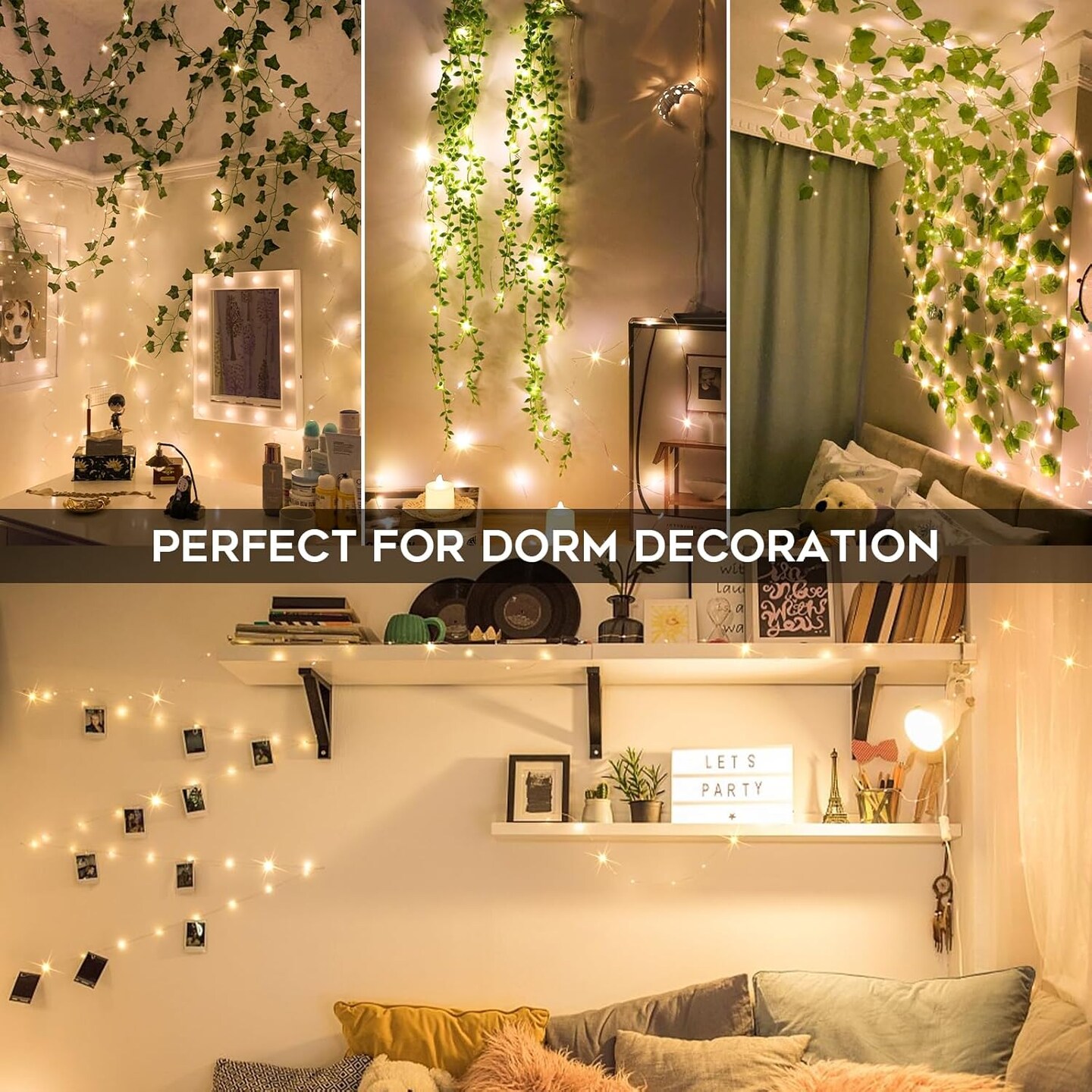 33ft 100 LED Outdoor String Lights, Warm White Fairy Lights Battery Operated with Remote, Led Twinkle Lights for Bedroom, Dorm, Backyard, Wedding, Tree, Mason Jar, Wall, Christmas