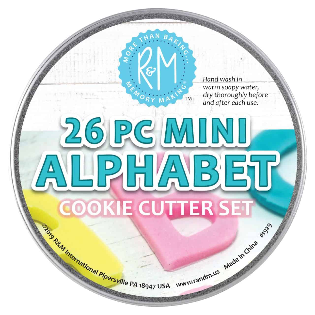 Mini Alphabet Cookie Cutters 26 PC Set