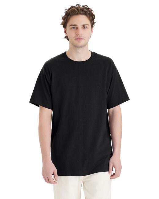 Hanes® Essential-T Tall T-Shirt 100% Cotton Comfort, Color: black