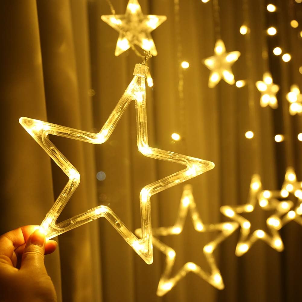 Perfect Holiday 138 LED Star Curtain Light