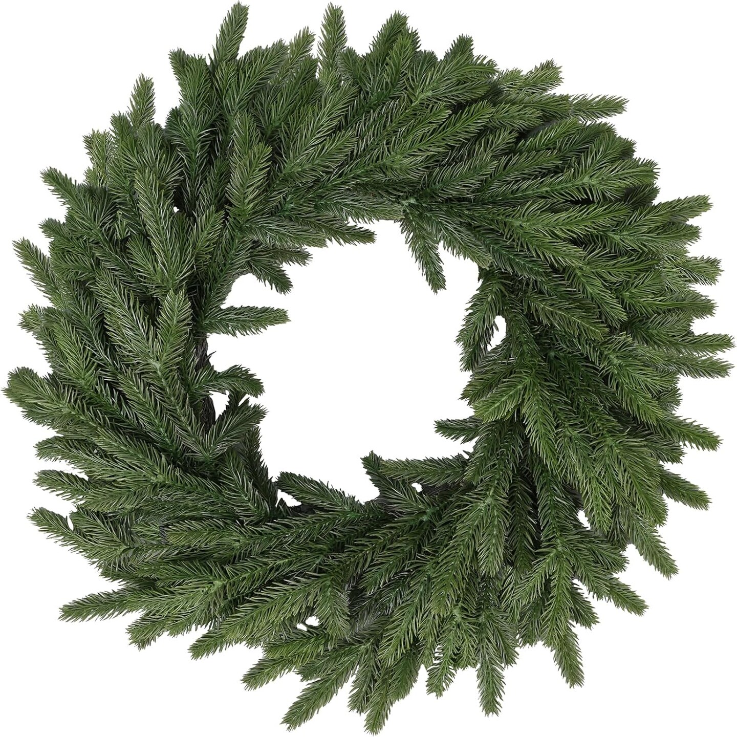 22 Inch Real Touch Christmas Wreath, Natural Droopy,Soft Bendable Faux Cedar Wreath, Christmas Wreaths for Front Door, Winter Wreaths for Front Door, Indoor Christmas Decorations for Home Decor