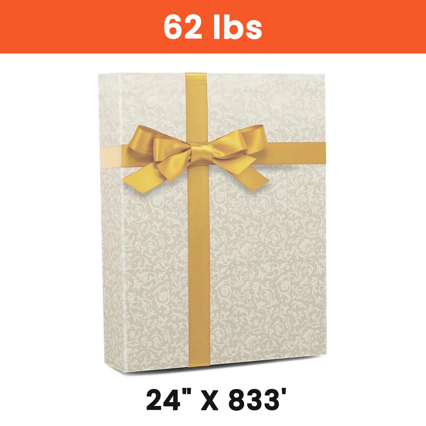 Wedding Wrapping Paper 24 &#x27;&#x27;*833 &#x27; 62 lbs
