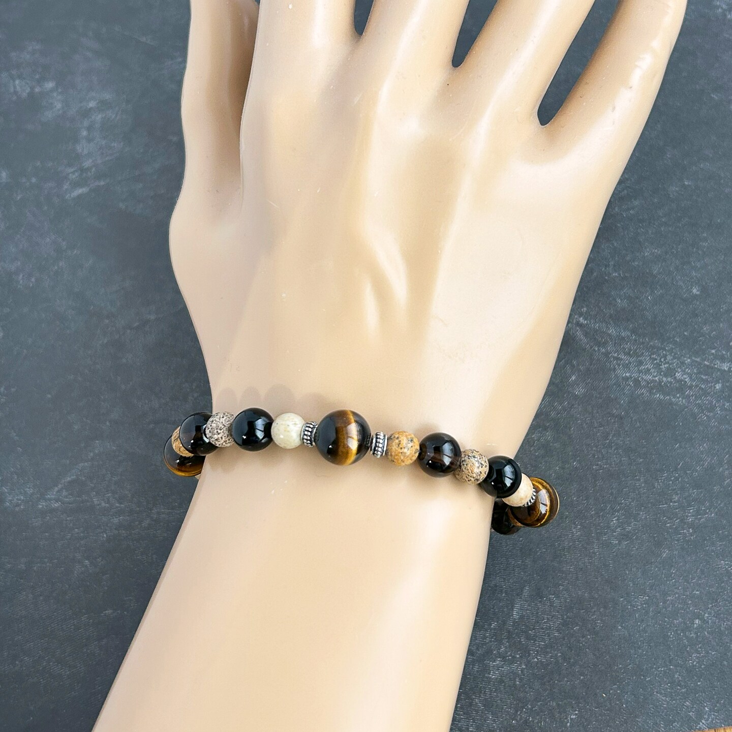 【mastermind JAPAN】 ブレスレット ONYX SILVER M MASTERMIND WORLD - ONYX BRACELET | cherry Online Official