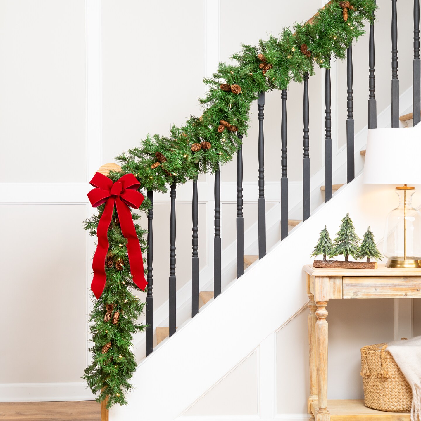 Northlight 6 Ft. Pre-Lit Deluxe Windsor Pine Artificial Christmas Wreath With Clear Lights 32624626