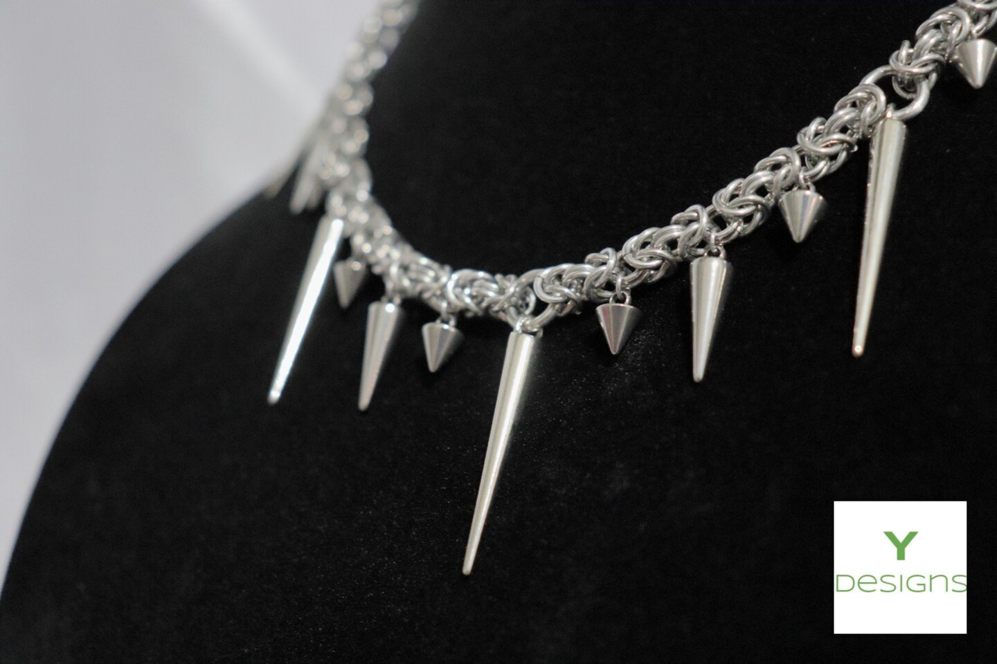 Byzantine Spike Chainmail Necklace - Customizable | MakerPlace by