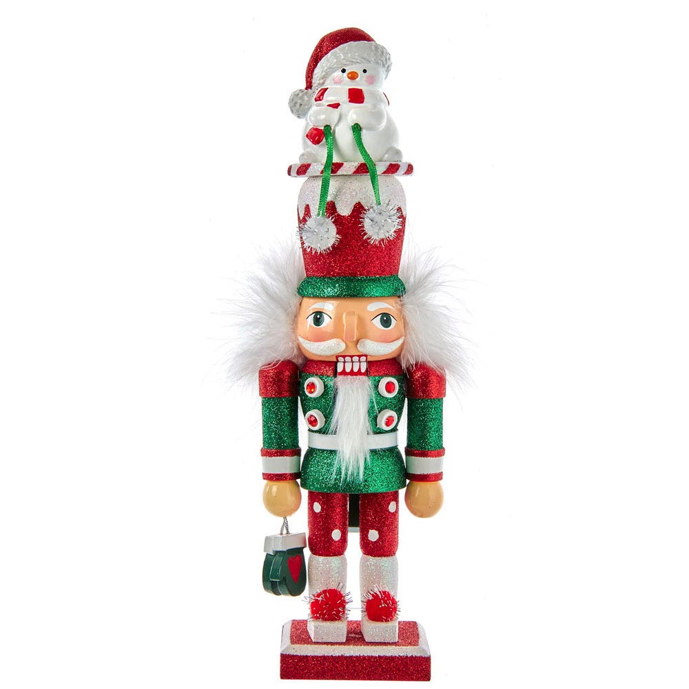 12" Hollywood Nutcrackers Snowman Hat Nutcracker - Thumbnail 2