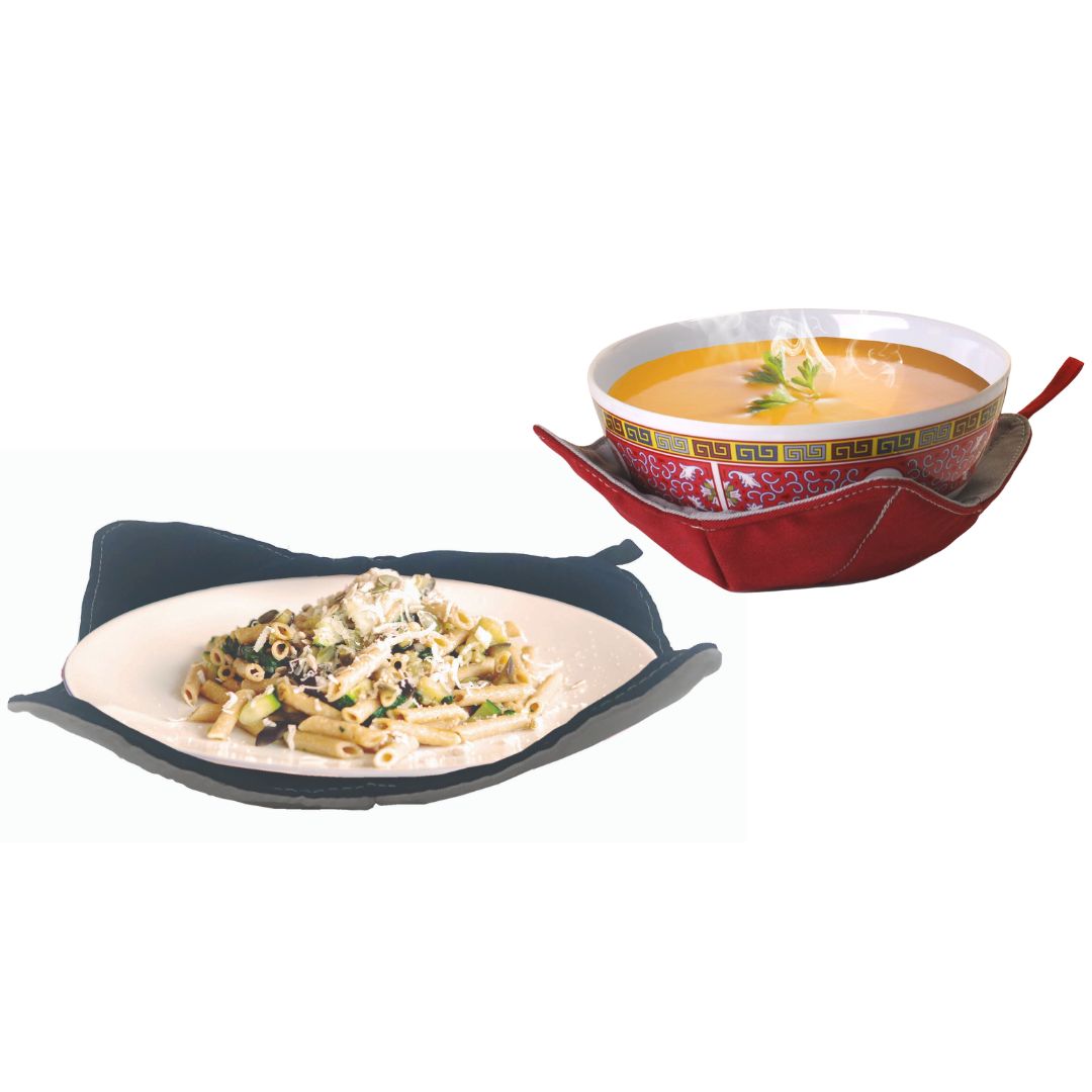 Microwavable Bowl Holder &#x26; Plate Holder Bundle