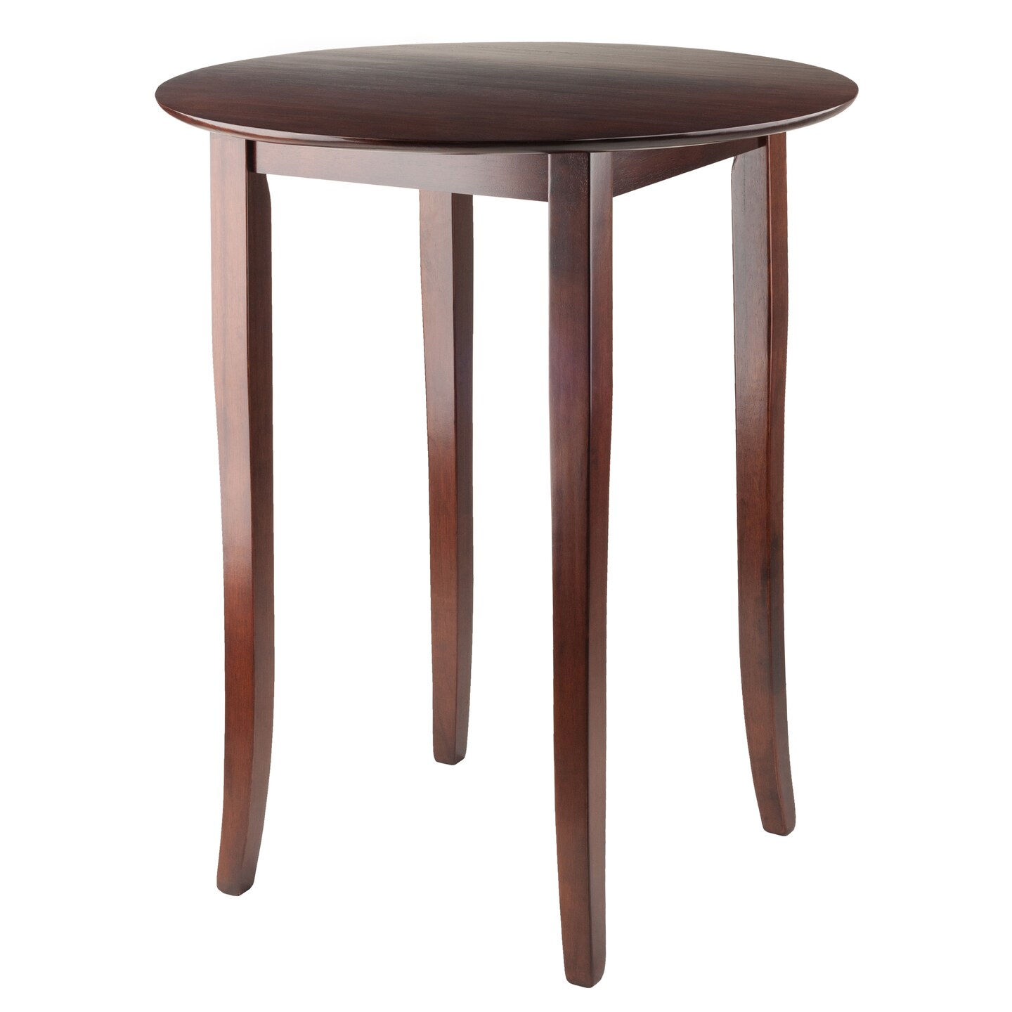 Contemporary Home Living 38.75&#x201D; Antique Brown Walnut Round Pub Table