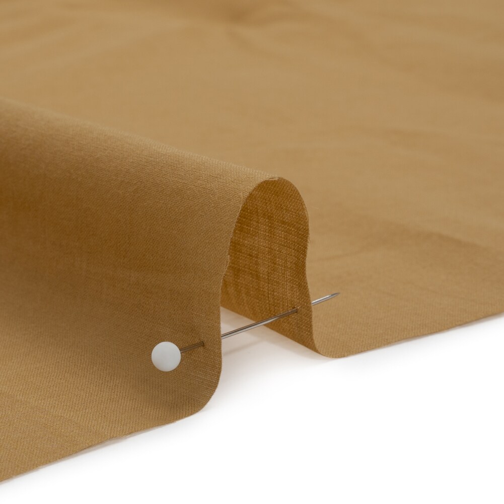 1 Yard Tan Cotton Voile Lightweight Sheer Breathable Solid Fabric