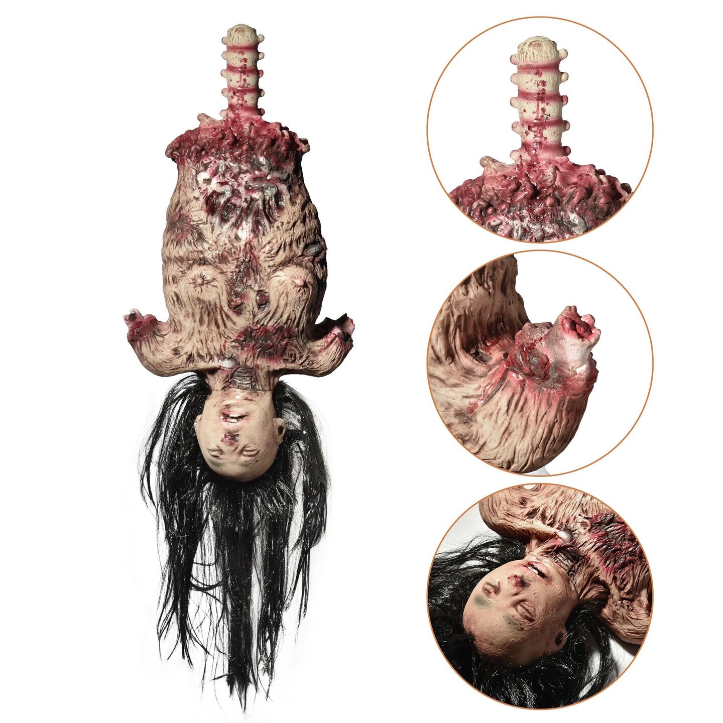Halloween 16.1 Inch Limbless Woman Hanging Skeleton Prop
