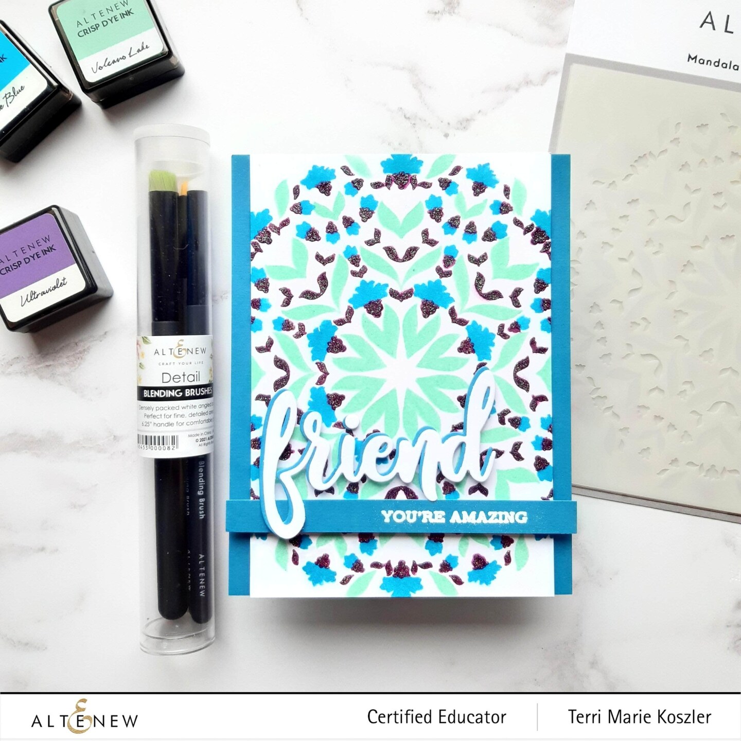 Detailed Blending Brush Set (Angled Bristles)