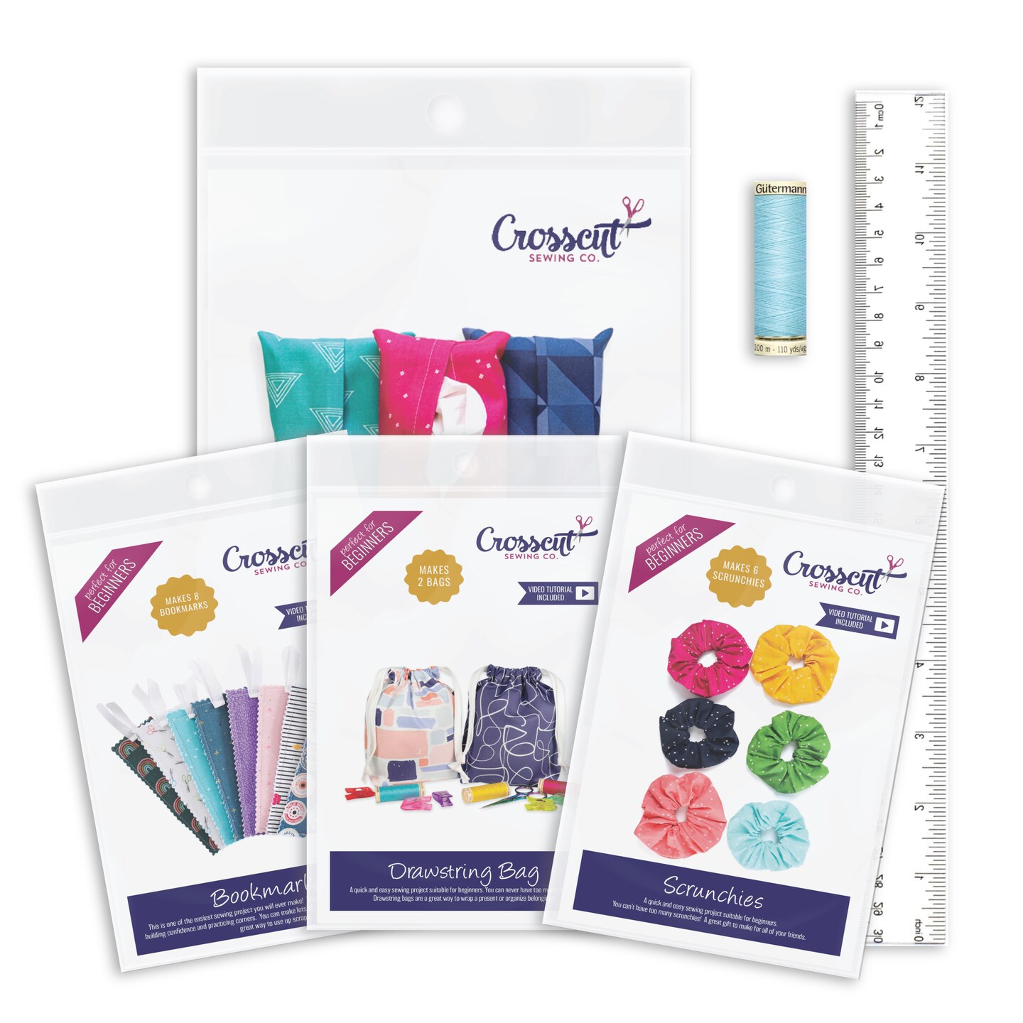 Crosscut Sewing Co. Beginner Sewing Kit Bundle