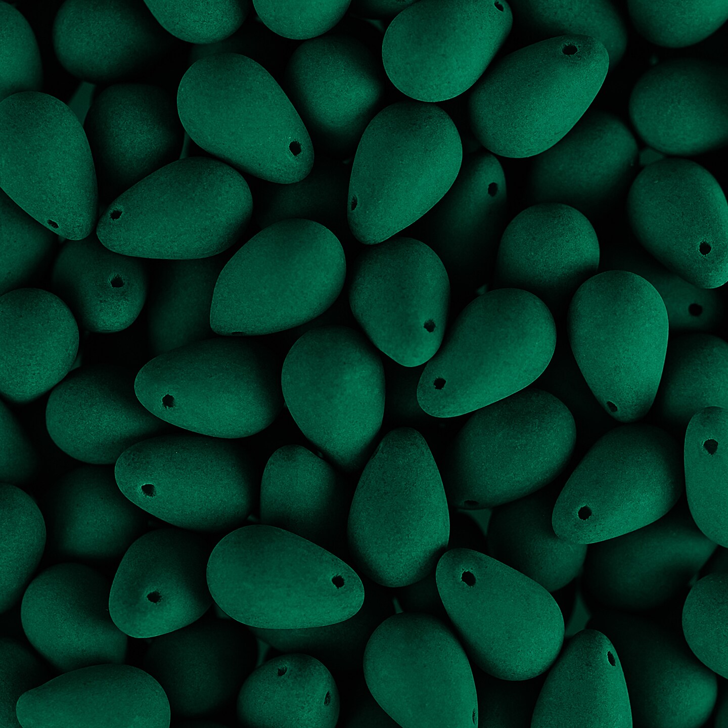 John Bead 114pcs 6x9mm Czech Glass White Alabaster Velvet Drop Bead Strands